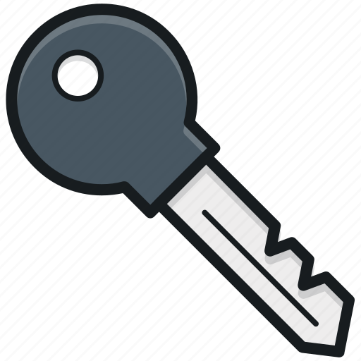 Door key, key, lock key, room key, security icon - Download on Iconfinder