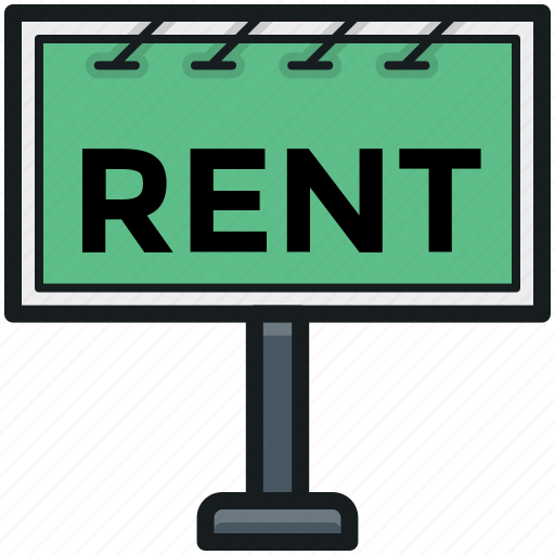 Billboard, for rent, real estate, rent advertising, rental service icon - Download on Iconfinder