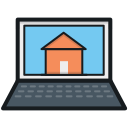 laptop, laptop screen, online property, online real estate, property app