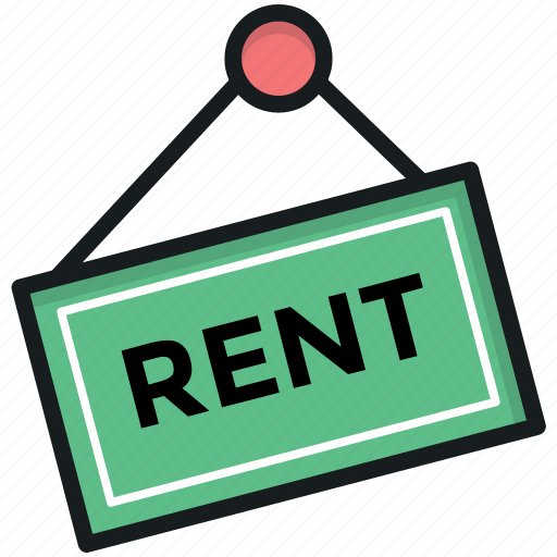 Commercial sign, for rent, real estate, rent signboard, rental icon - Download on Iconfinder