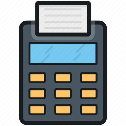 Billing machine, billing printer, card swiper, invoice machine, receipt machine icon - Download on Iconfinder