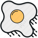 breakfast, cooked egg, dairy food, egg, fried egg 