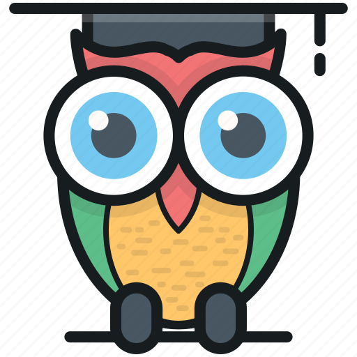 Graduate owl, graduation, owl degree, owl sage, wisdom icon - Download on Iconfinder