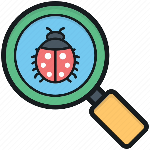 Antivirus, bug searching, debugging, magnifier, scanning virus icon - Download on Iconfinder