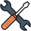 handyman, repair tools, screwdriver, spanner, work tools 