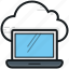 cloud computing, cloud connection, cloud drive, laptop, storage cloud 