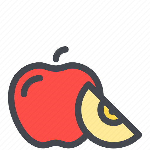 Apple, food, fruit, healthy, slice, sweet icon - Download on Iconfinder