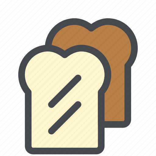 Bread, food, loaf, slice icon - Download on Iconfinder