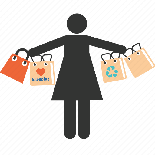 Bags, business, girl, mall, people, shopper, shopping icon - Download on Iconfinder