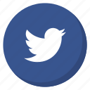 bird, circle, darkblue, media, social, tweet, twitter