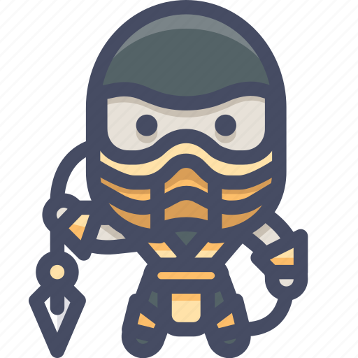 Character, fighter, mortalkombat, scorpion icon - Download on Iconfinder