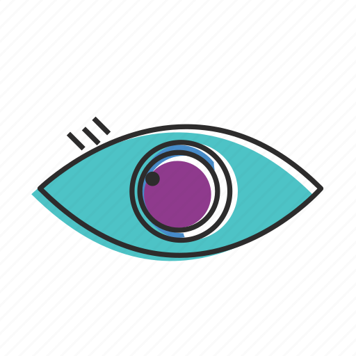 Eye, human eye, view, watch, find, glass, zoom icon - Download on Iconfinder