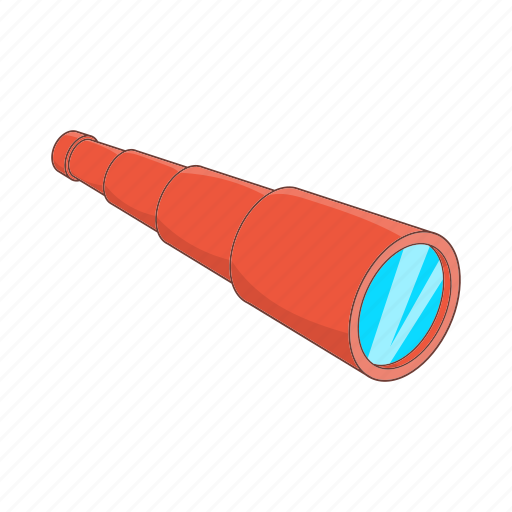 Cartoon, instrument, optical, scope, spyglass, telescope, tube icon - Download on Iconfinder