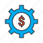 cogwheel, computation, dollar, estimate, estimation, flexible, payment, calculation, cost, outlay, payroll, report, total, referral, rate, tariff, auction, bid 