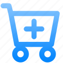 cart, plus, shopping, ecommerce, commerce, market, add, create