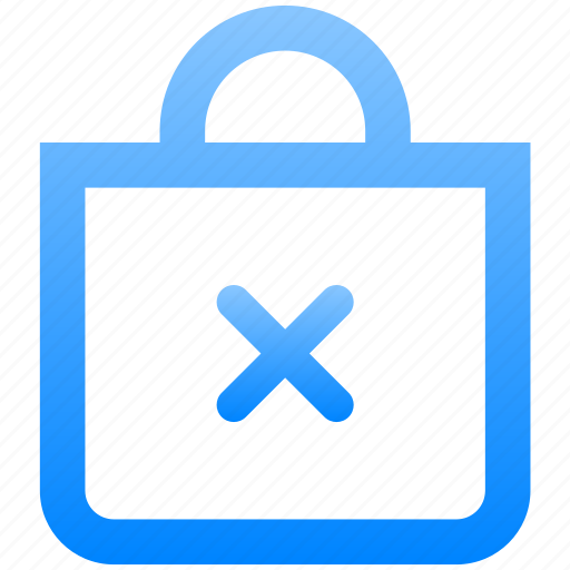 Bag, x, shopping, ecommerce, commerce, market, cross icon - Download on Iconfinder