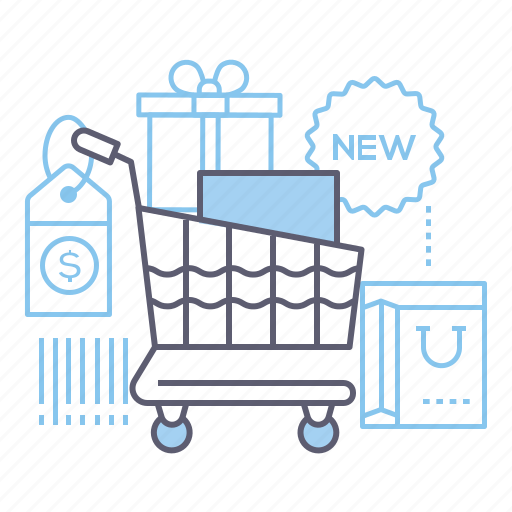 Goods, shop, shopping cart, store icon - Download on Iconfinder