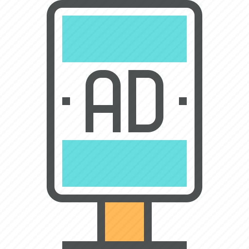 Advertising, billboard, commercial, marketing, outdoor, place, promotion icon - Download on Iconfinder