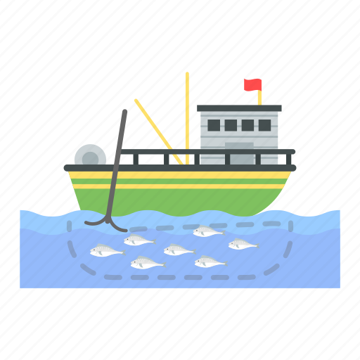Trawler, fishing, fish breed, fishes, raft, smart fishing icon - Download on Iconfinder