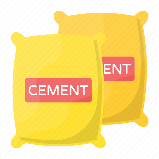 Construction material, cement sacks, cement bags, raw material, construction powder icon - Download on Iconfinder
