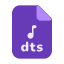 ext, dts, dolby, surround-sound, file, format, extension, document, music, audio 