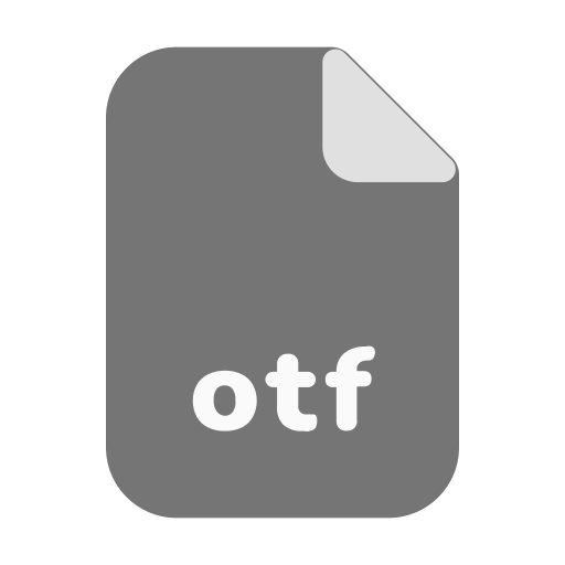 Ext, otf, font, typeface, type, file, format icon - Free download
