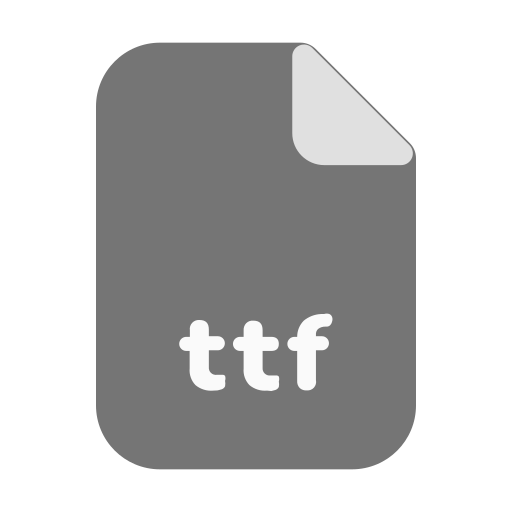 Ext, ttf, font, typeface, type, file, format icon - Free download