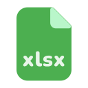 ext, xlsx, document, format, file, extension, excel, office 