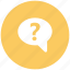 bubble chat, faq question, query, question, question mark, support 