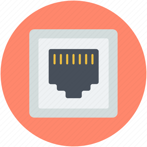 Internet outlet, internet plug, internet socket, lan port, telephone plug icon - Download on Iconfinder