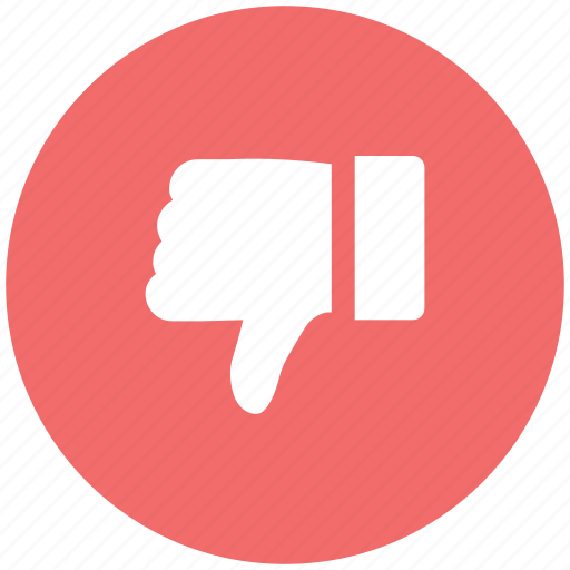 Denied, dislike, hand down, negative symbol, no, rejected, thumb down icon - Download on Iconfinder