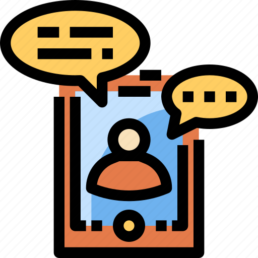 Application, chat, communication, facetime, message, online, technology icon - Download on Iconfinder