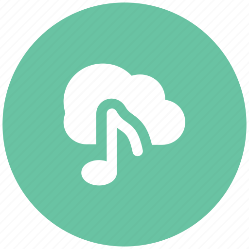 Cloud computing, cloud melodies, cloud music, cloud network, musical note, networking, wireless connection icon - Download on Iconfinder