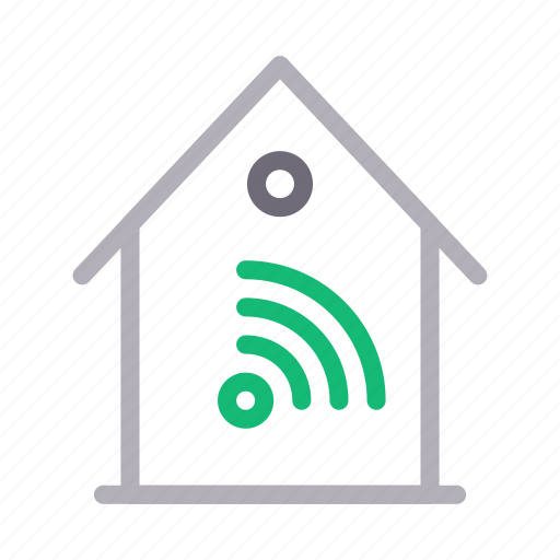 Connection, home, house, signal, wifi icon - Download on Iconfinder