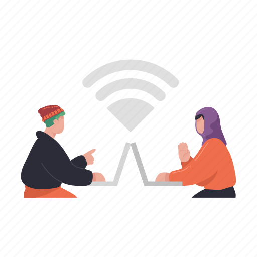 Communication, meeting, online, conversation, wireless, video, call illustration - Download on Iconfinder