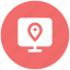 gps, location marker, map pin, monitor, navigation, online navigation, topography 