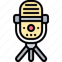 microphone, speak, record, voice, broadcasting