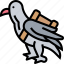 pigeon, dove, carrier, letter, message