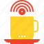coffee, connection, cup, hotspot, internet, network, wifi 