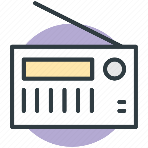 Media, old radio, radio, radio set, transmission icon - Download on Iconfinder