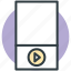media player, mobile media, multimedia, music player, play button 