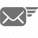 deliver, email, inbox, letter, mail, message, send