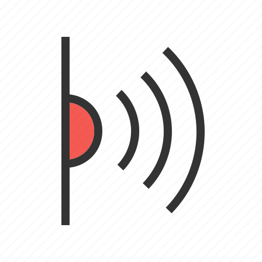 Connection, infrared, laser, light, rays, red, signals icon - Download on Iconfinder
