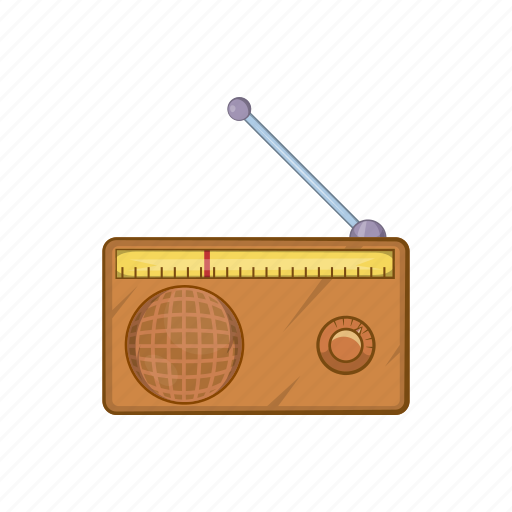 Audio, broadcast, cartoon, music, radio, retro, sound icon - Download on Iconfinder