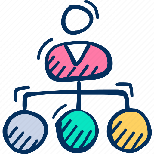 Connection, hierarchy, management, team, team icon, teamwork icon - Download on Iconfinder