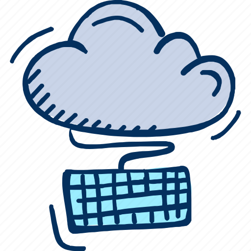 Cloud, computing, hosting, internet, keyboard icon icon - Download on Iconfinder