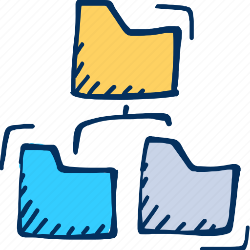 Data, files, folder, hierarchy, networking icon icon - Download on Iconfinder