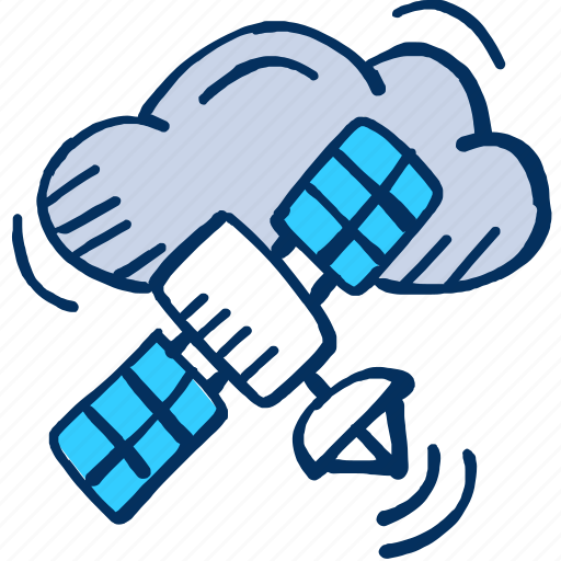 Cloud, communication, computing, hosting, satellite, space icon icon - Download on Iconfinder