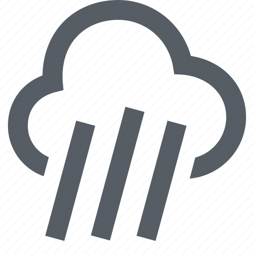 Cloud, forecast, heavy, rain, shower, weather icon - Download on Iconfinder