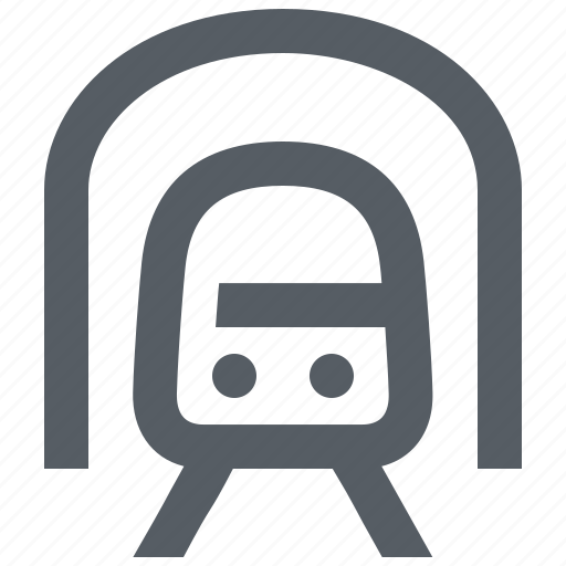 Metro, subway, train, transportation, tunnel icon - Download on Iconfinder